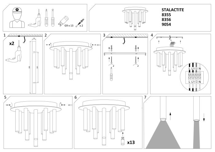 Люстра Nowodvorski STALACTITE BLACK XIII