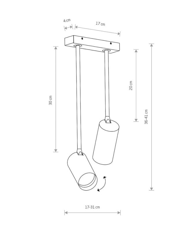 Світильник Nowodvorski MONO LONG II SOLID BRASS