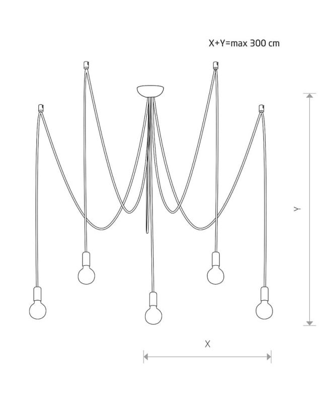 Люстра Nowodvorski SPIDER BLACK V