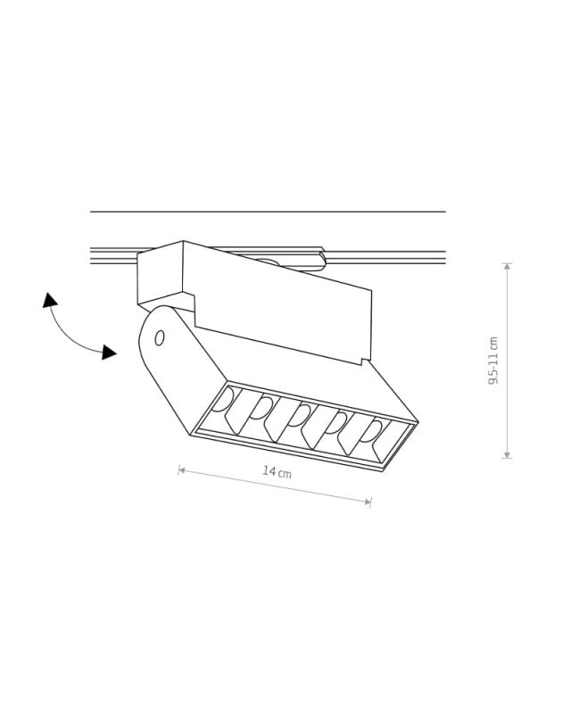 7622 Світильник Nowodvorski PROFILE FOCUS LED BL 4000K CN