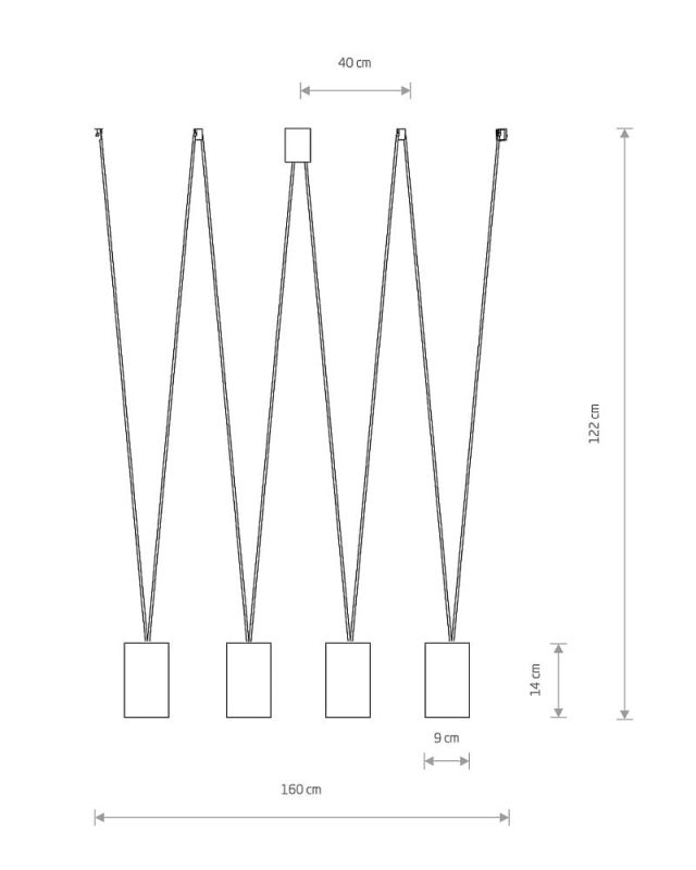 Подвесной светильник Nowodvorski MORE TONE IV BLACK/GOLD