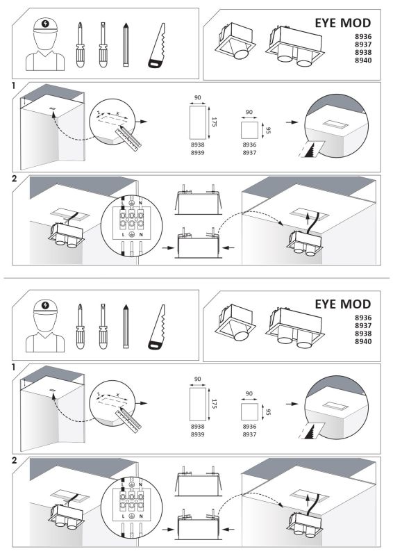 Точечный светильник Nowodvorski EYE MOD WHITE I