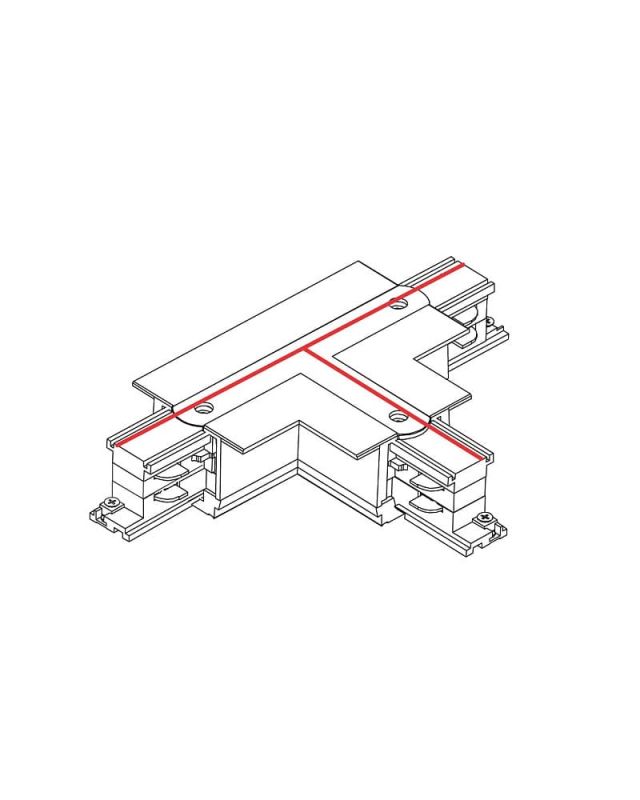 З'єднувач Nowodvorski CTLS RECESSED POWER T CONNECTOR LEFT 1 (T-L1) BLACK  CN