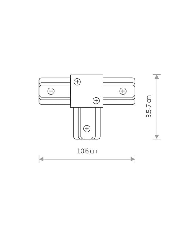 Соединитель Nowodvorski PROFILE T-CONNECTOR BLACK