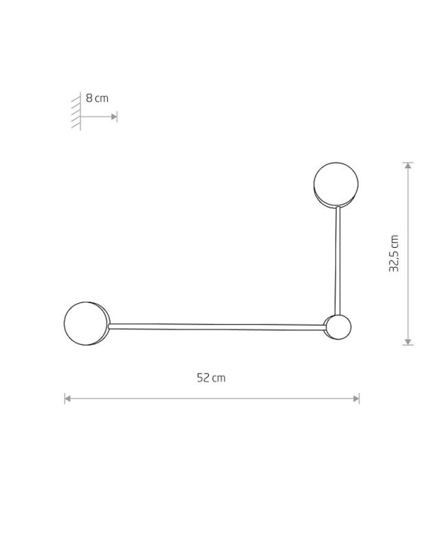 10637 Настінний світильник Nowodvorski ORBIT WHITE II kinkiet B PL