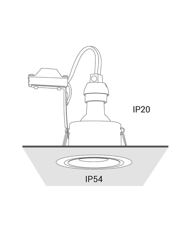 Точковий світильник Nowodvorski FOXTROT WHITE