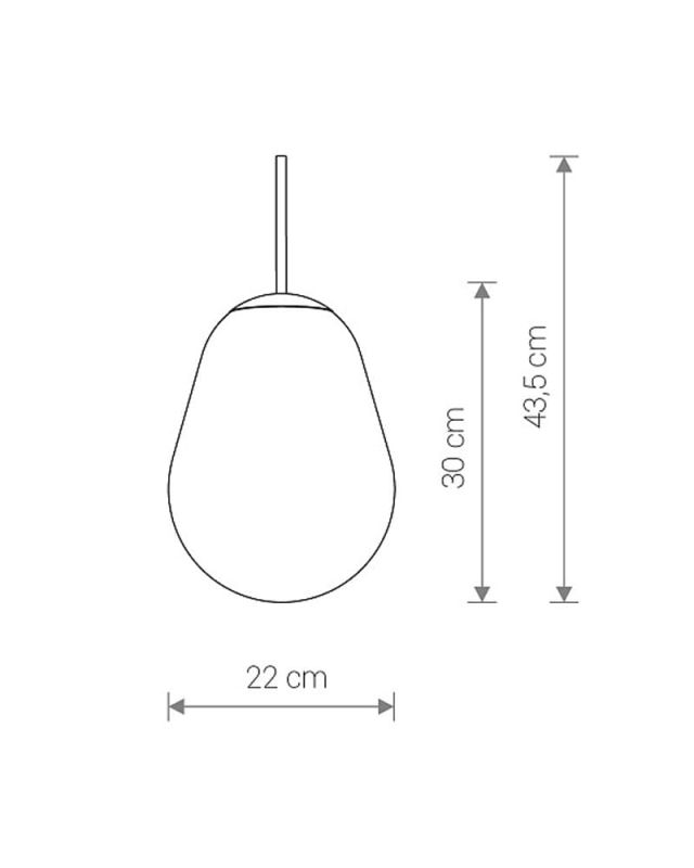 8534 Абажур Nowodvorski CAMELEON PEAR S TR/G PL