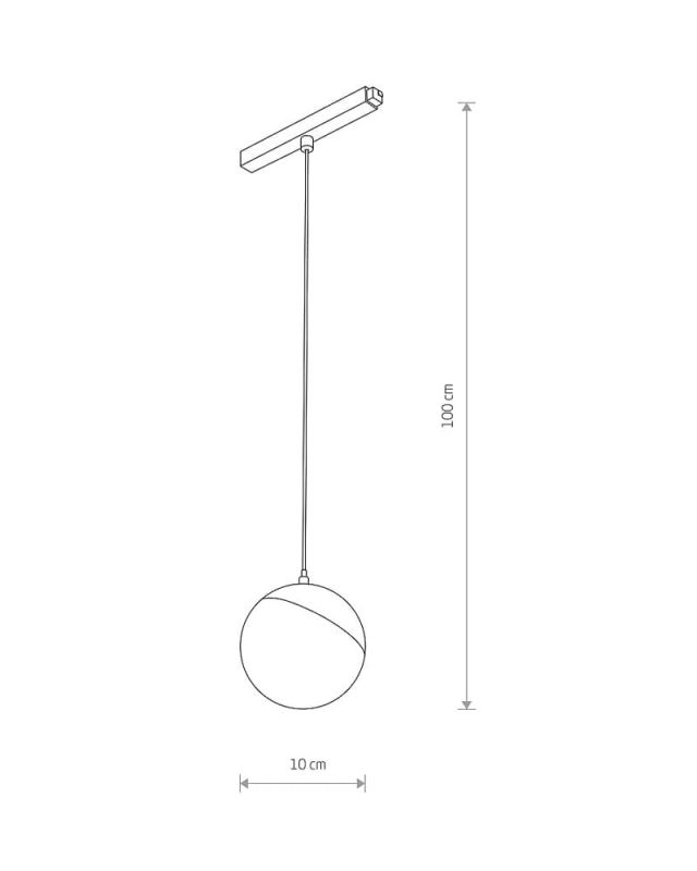 10153 Магнітний трековий світильник Nowodvorski LVM LID LED 8W 3000К CN