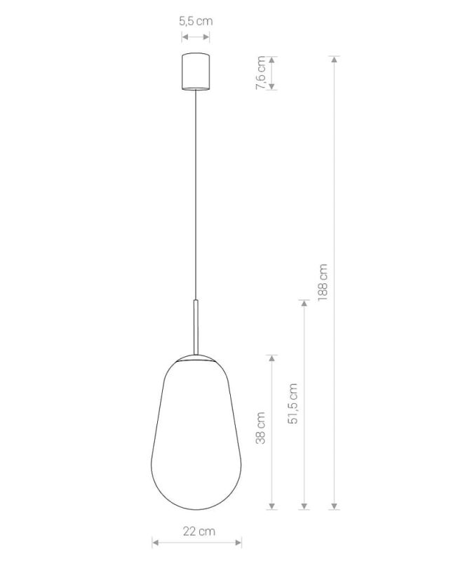 Подвесной светильник Nowodvorski PEAR BLACK L