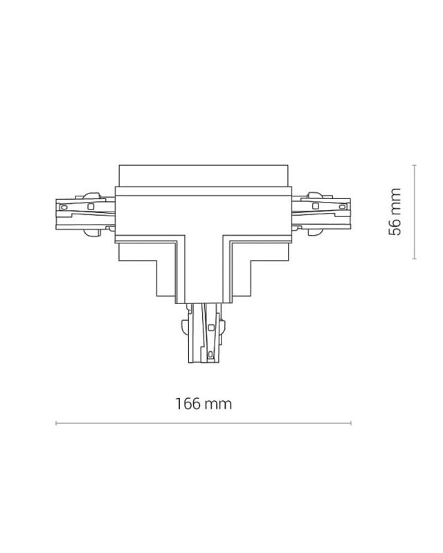 З'єднувач Nowodvorski CTLS RECESSED POWER T CONNECTOR, RIGHT 2 (T-R2) WHITE CN