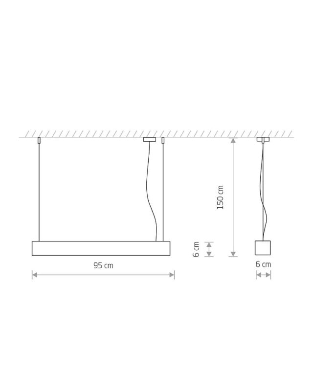 Подвесной светильник Nowodvorski SOFT LED GRAPHITE 90x6