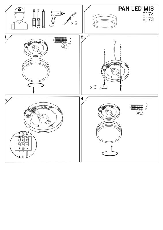 Светильник Nowodvorski PAN LED 8174