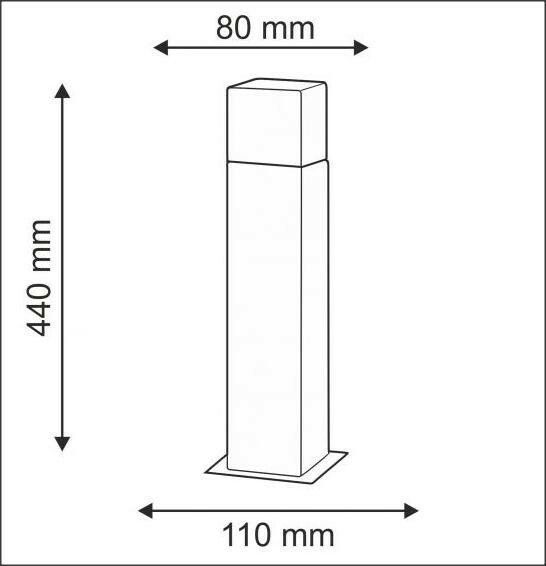 Уличный светильник Goldlux New York E27 1x12W IP44 GR