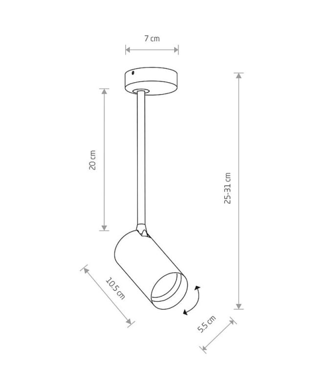 Спот светильник Nowodvorski MONO LONG S BLACK/GOLD