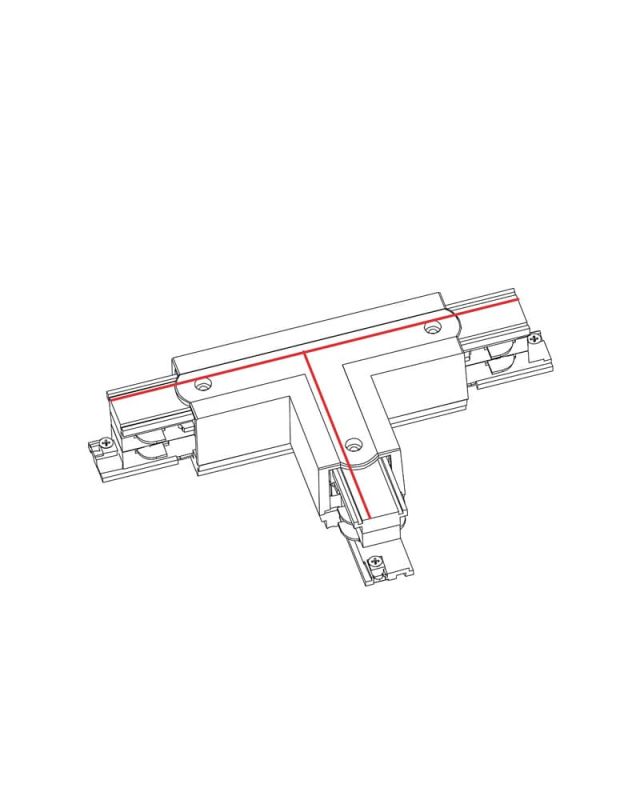 З'єднувач Nowodvorski CTLS POWER T CONNECTOR RIGHT 2 BLACK ( T-R2) CN