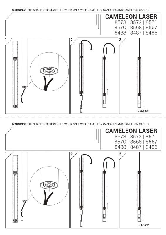 8487 Плафон Nowodvorski CAMELEON LASER 1000 BL PL