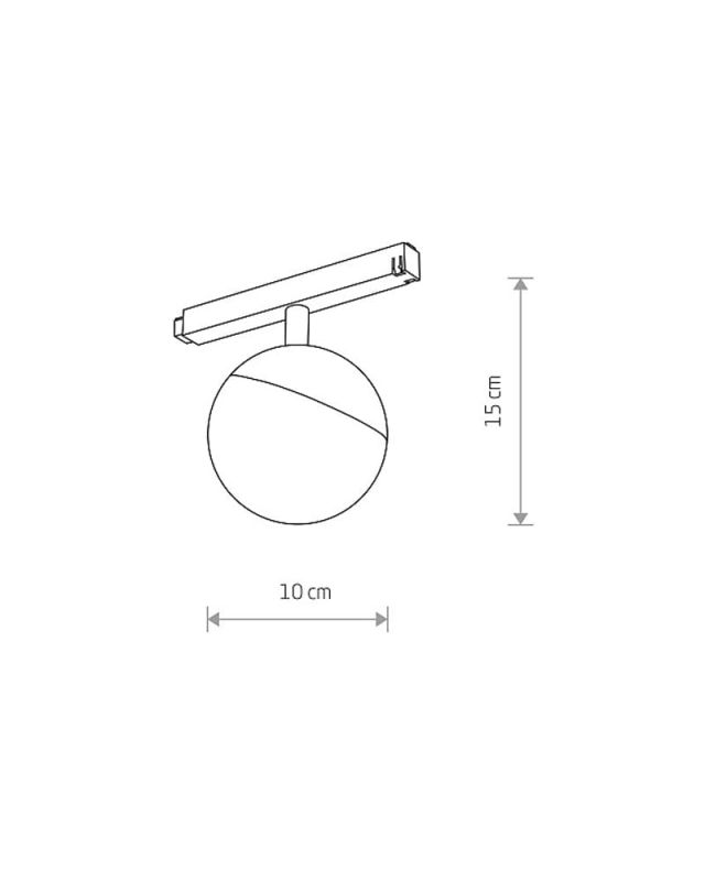 10152 Магнітний трековий світильник Nowodvorski LVM LID LED 8W 3000К CN