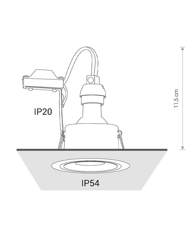 Точечный светильник Nowodvorski FOXTROT BLACK