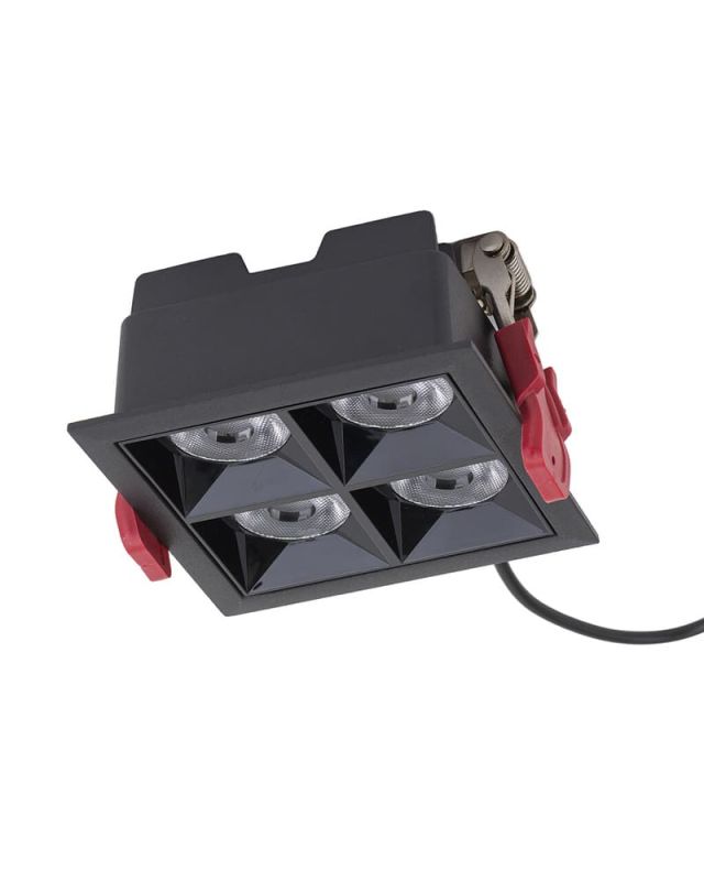 10064 Світильник Nowodvorski MIDI LED BLACK 16W 4000K RECESSED CN