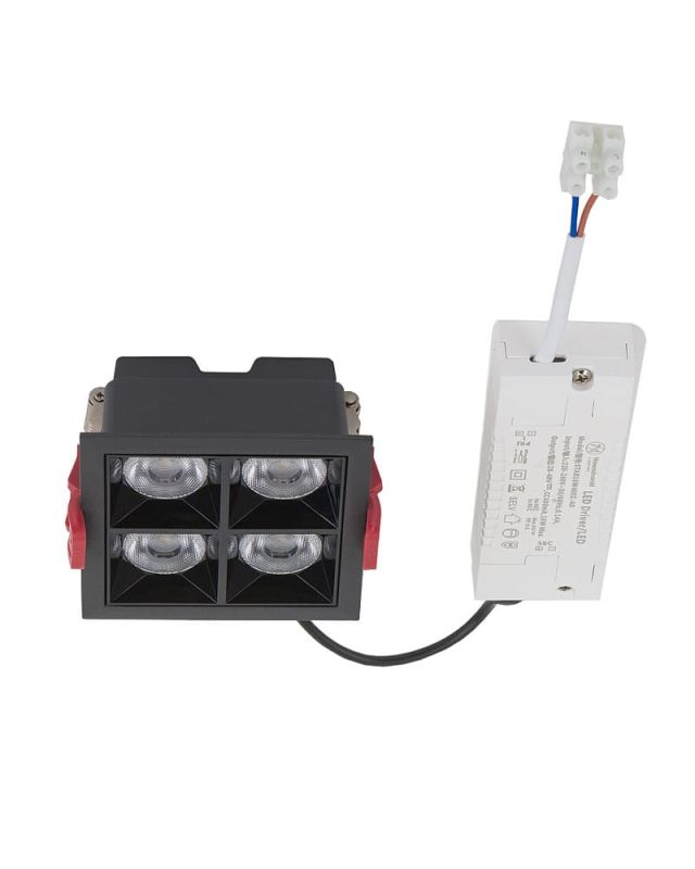 10064 Світильник Nowodvorski MIDI LED BLACK 16W 4000K RECESSED CN