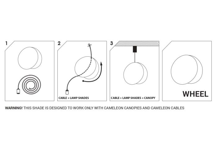 8423 Абажур Nowodvorski CAMELEON WHEEL BL PL