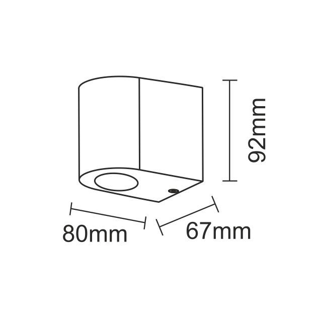 Уличный светильник Goldlux Boston GU10 1x10W IP44 WH