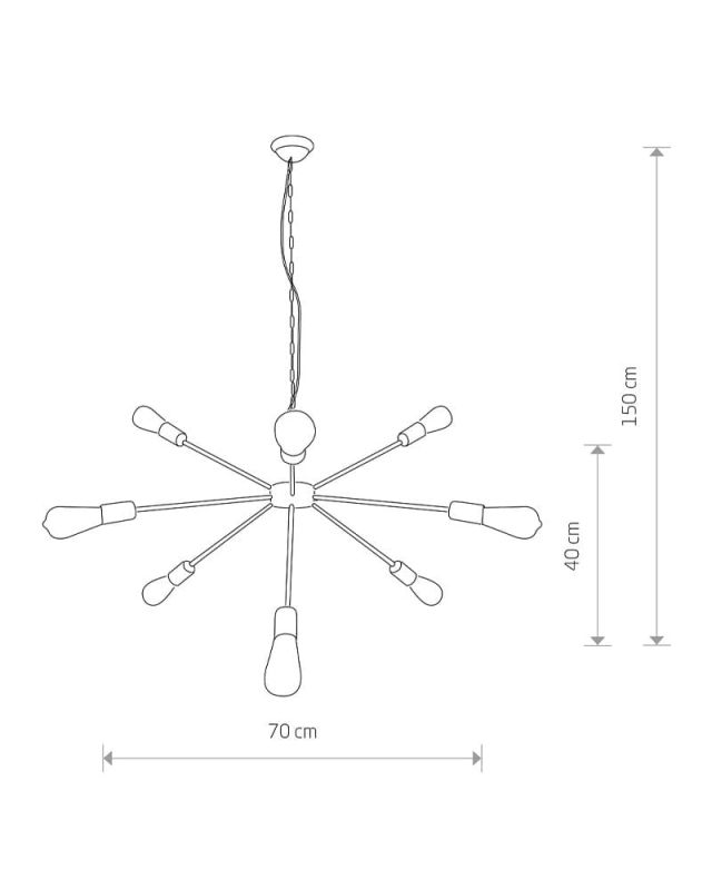Люстра Nowodvorski ROD BLACK IX
