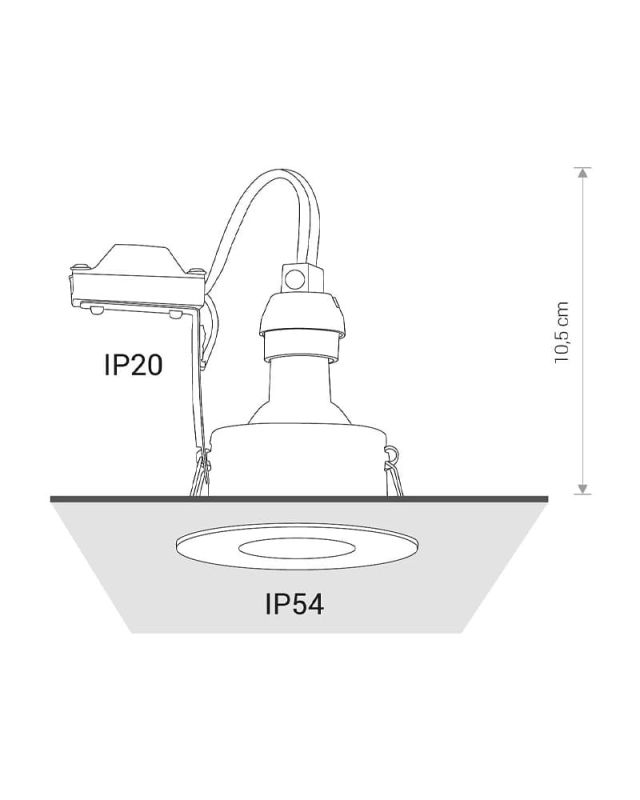 Точечный светильник Nowodvorski GOLF WHITE