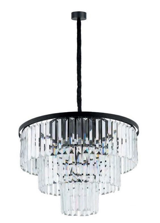7616 Люстра Nowodvorski CRISTAL BLACK M ZWIS PL