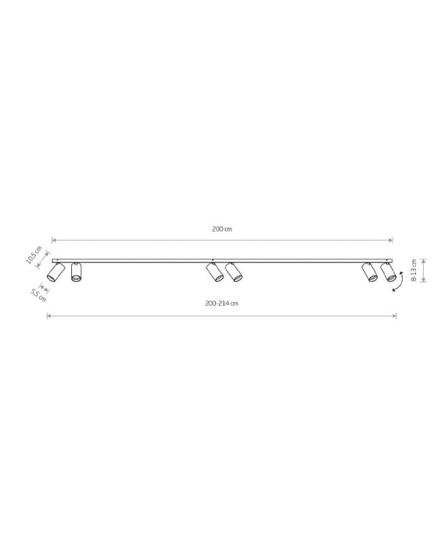Спот светильник Nowodvorski MONO VI WHITE/GOLD