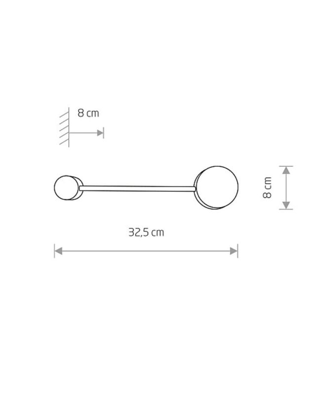 Світильник настінний Nowodvorski ORBIT WHITE I 20
