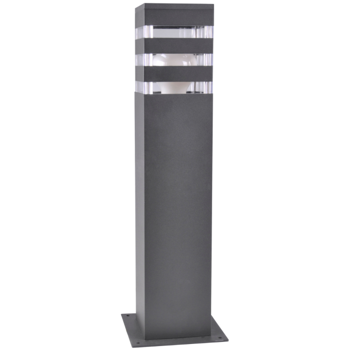 Вуличний світильник Goldlux Teksas E27 1x12W IP44 GR