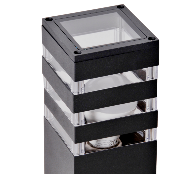 Вуличний світильник Goldlux Teksas E27 1x12W IP44 GR