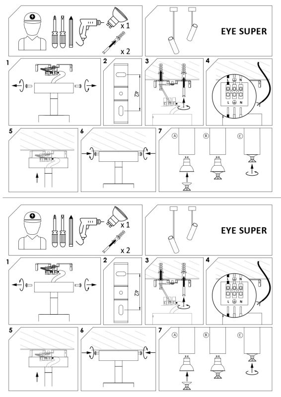 Спот світильник Nowodvorski EYE SUPER BLACK I A