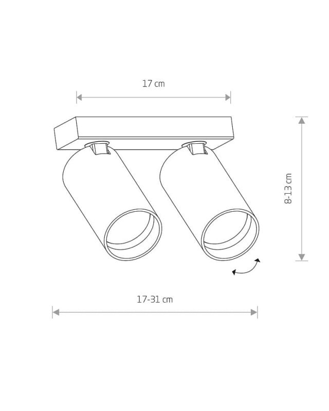 Спот светильник Nowodvorski MONO II BLACK/GOLD