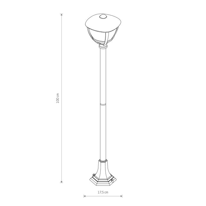 10497 Світильник вуличний Nowodvorski AMELIA BL FL 100 CN