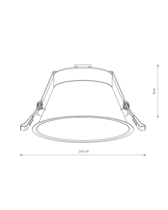10845 Світильник вбудований Nowodvorski UNO L BLACK PL