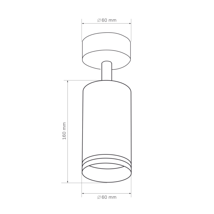 Спот Goldlux Paris GU10 1x10W IP20 BK