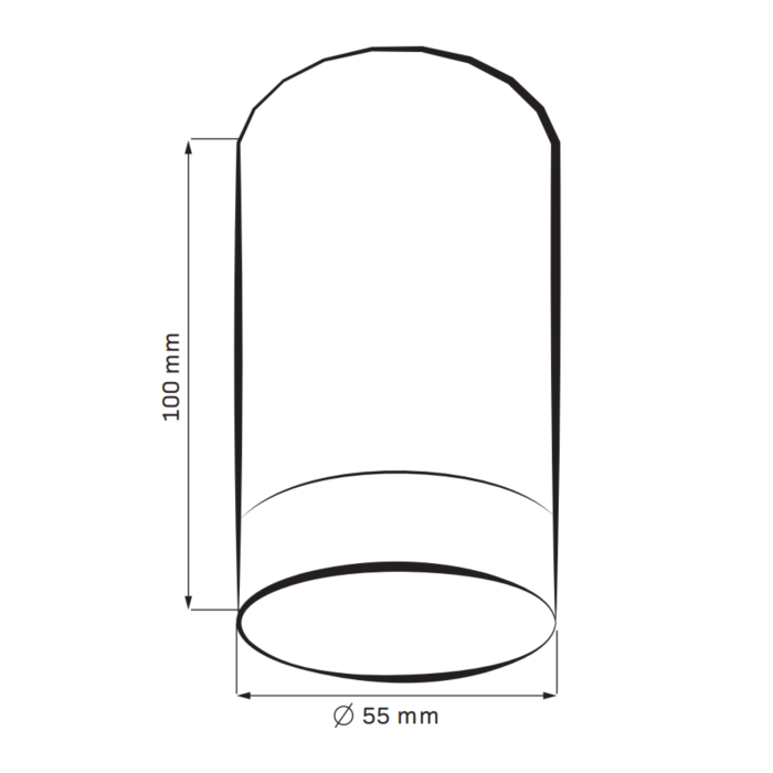 Точечный светильник Goldlux Arras GU10 1x10W IP20 BK