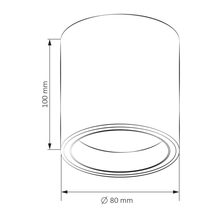 Точечный светильник Goldlux Falco GU10 1x10W IP20 WH