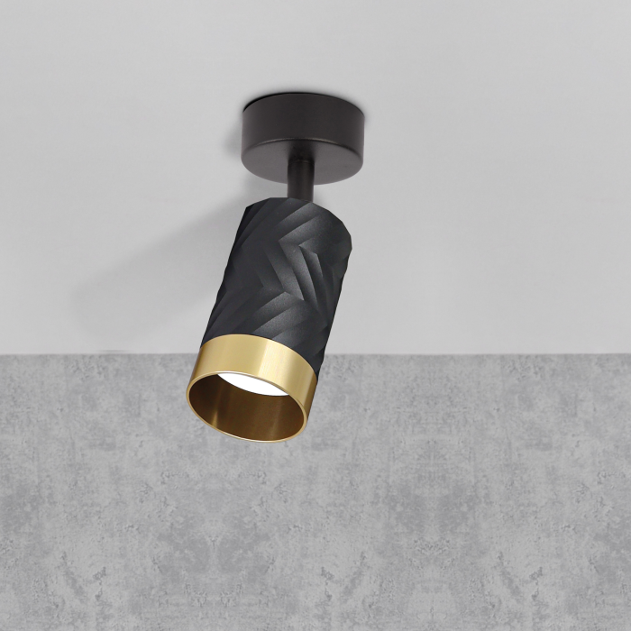 Спот Goldlux Arras GU10 1x10W IP20 BK