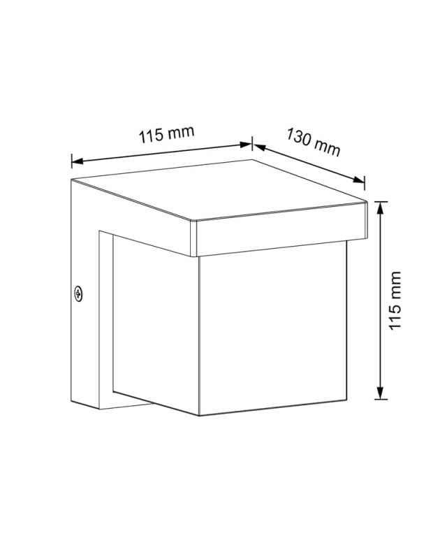 Уличный светильник Goldlux Morgan Led 1x10W 4000K 1000Lm IP54 BK