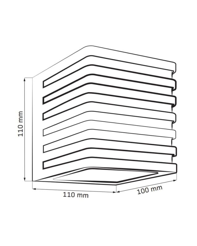 Вуличний світильник Goldlux Maxwell Led 1x10W 4000K 1000Lm IP54 GR