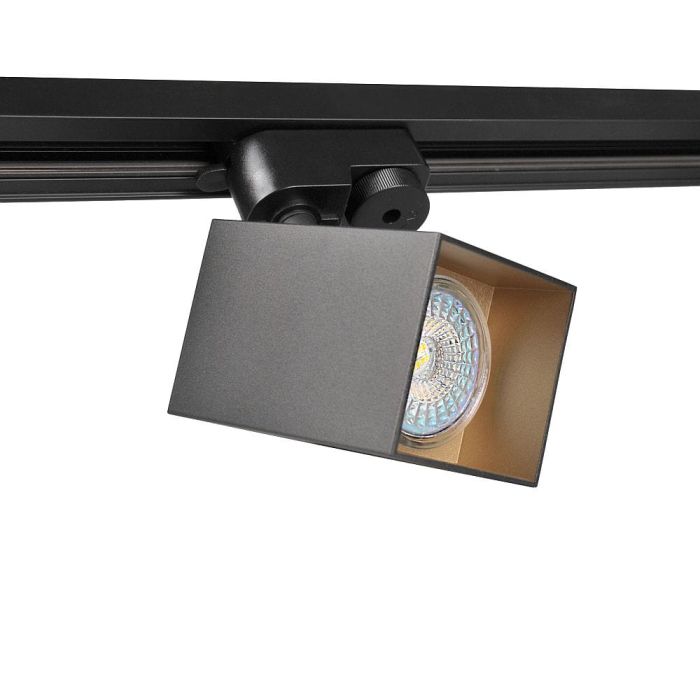 Трековий світильник Goldlux Square GU10 1x10W IP20 BK