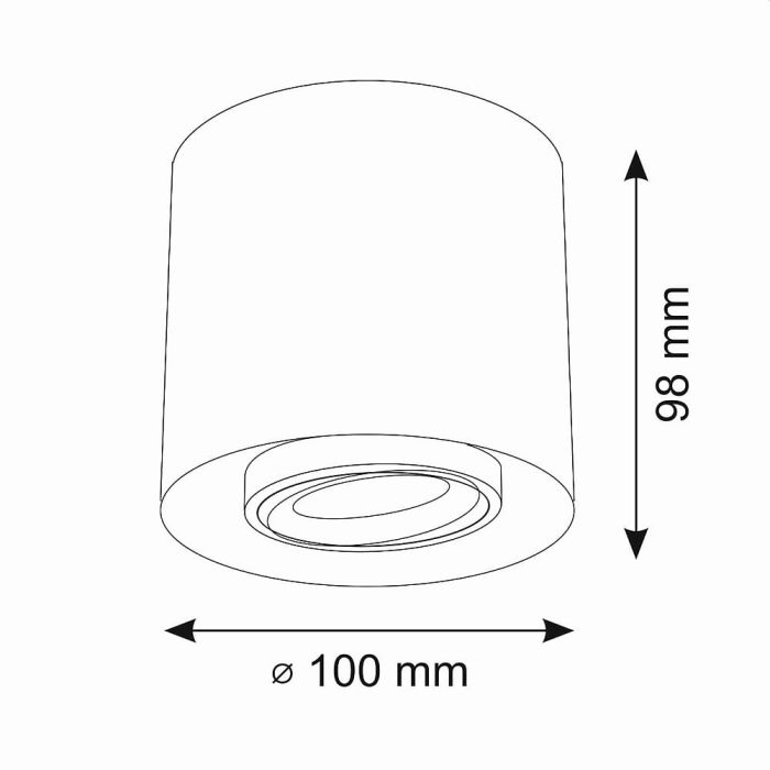 Точковий світильник Goldlux Xeno GU10 1x10W IP20 WH