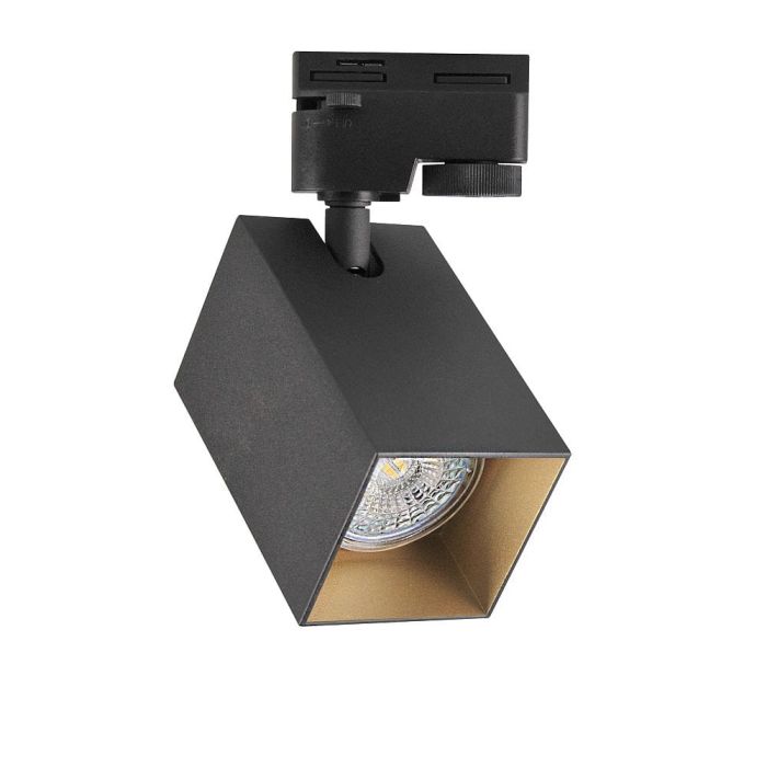 Трековий світильник Goldlux Square GU10 1x10W IP20 BK