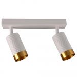 Спот Goldlux Arras GU10 2x10W IP20 WH