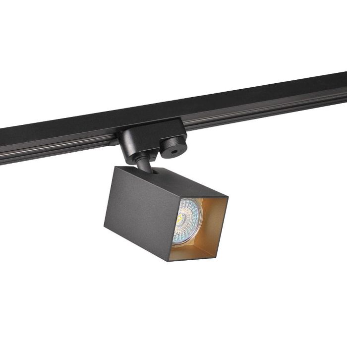 Трековий світильник Goldlux Square GU10 1x10W IP20 BK