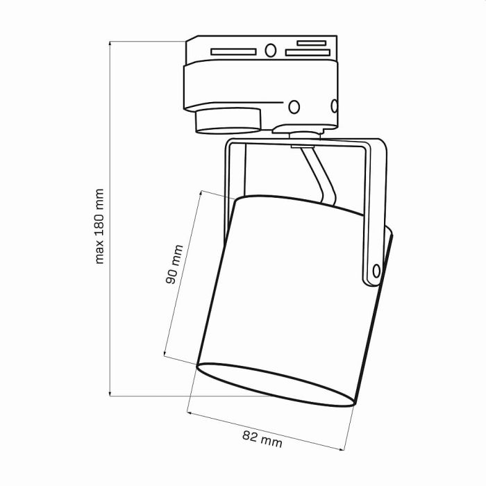 Трековый светильник Goldlux Minor GU10 1x10W IP20 WH
