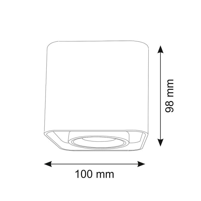 Точковий світильник Goldlux Xeno GU10 1x10W IP20 WH